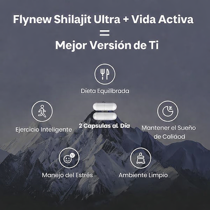 Shilajit Potencia Ultra Óptima-Extracto de Shilajit con L-Arginina