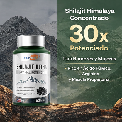 Shilajit Potencia Ultra Óptima-Extracto de Shilajit con L-Arginina
